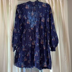 Free People Floral Dress with back tie